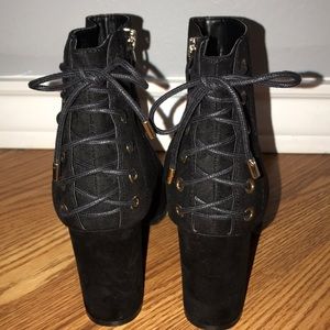 Black ankle boots